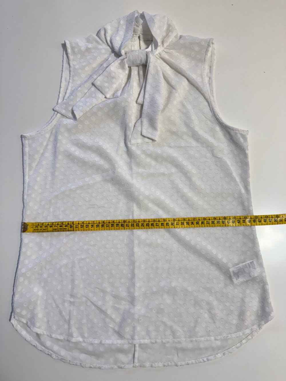 H&M White Sleeveless Bow-Neck Camisole - Picture 9 of 9